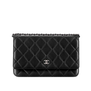 Chanel Classic Quilted WOC Wallet on Chain A33814 Black