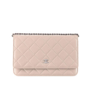Chanel Classic Quilted WOC Wallet on Chain A33814 Light Pink