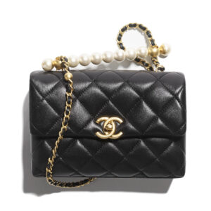 Chanel Mini Flap Bag With Top Handle AS5001 Black