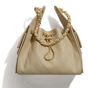 Chanel 25 Small Handbag AS5293 Apricot