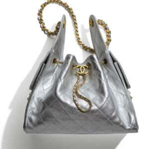 Chanel 25 Small Handbag AS5293 Silver