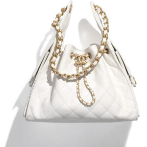 Chanel 25 Small Handbag AS5293 White