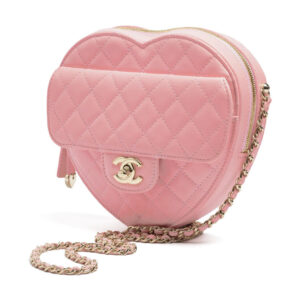 Chanel Heart-Shaped Handbag AS5764 Pink