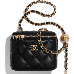 Chanel Small Classic Box with Chain AP1447 Black