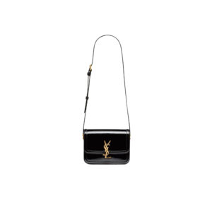 Solferino small satchel in lacquered patent leather