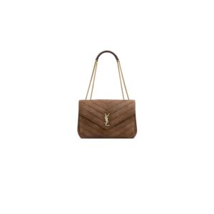 YSL LOULOU large in MATELASSE suede