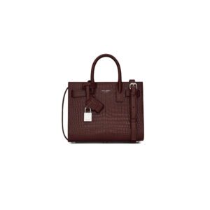YSL SAC DE JOUR NANO IN EMBOSSED CROCODILE SHINY LEATHER