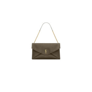 YSL CASSANDRE XXL envelope pouch on chain in lambskin