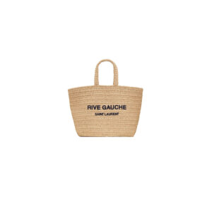 YSL RIVE GAUCHE TOTE IN RAFFIA
