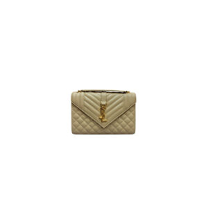 YSL envelope medium in grained leather