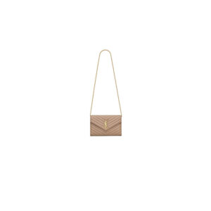 YSL cassandre chain wallet in lambskin