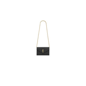YSL cassandre chain wallet in lambskin