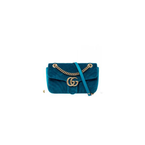 GG Velvet Small Marmont shoulder bag
