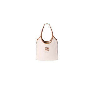 MIUMIU REGULAR IVY canvas and leather bag
