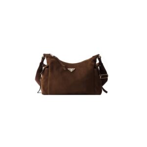 Prada Explore large suede bag