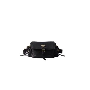 Prada Explore medium nappa leather shoulder bag with flap