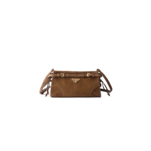 Prada Small Prada Bonnie suede shoulder bag