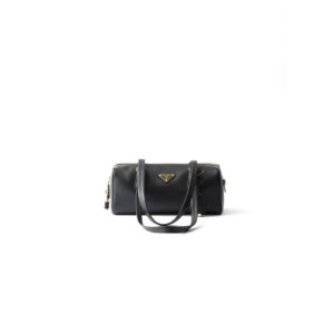 Prada Medium leather top-handle bag with padlock