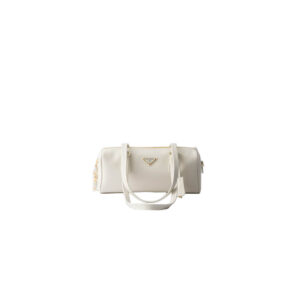 Prada Medium leather top-handle bag with padlock