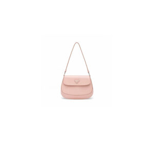 Small Prada Cleo brushed leather shoulder bag with flap