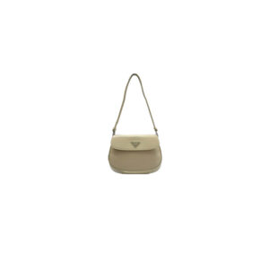 Small Prada Cleo brushed leather shoulder bag with flap