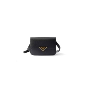 Prada Saffiano leather flap shoulder bag
