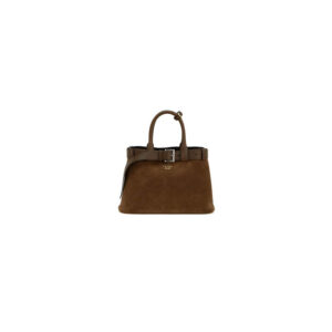 Prada Buckle small suede handbag with belt