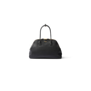 Prada Large leather tote bag with zipper closure