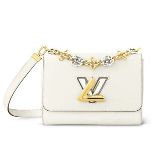Louis Vuitton Twist MM M22773 M22774 Cream