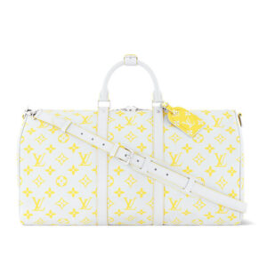 Skip to the beginning of the images gallery Louis Vuitton Keepall Bandouliere 50 Bag Yellow
